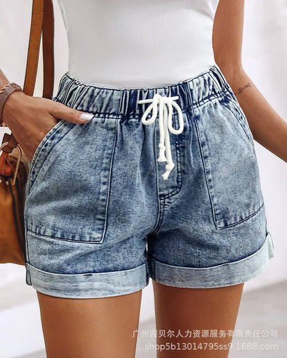 Light Blue Denim Shorts