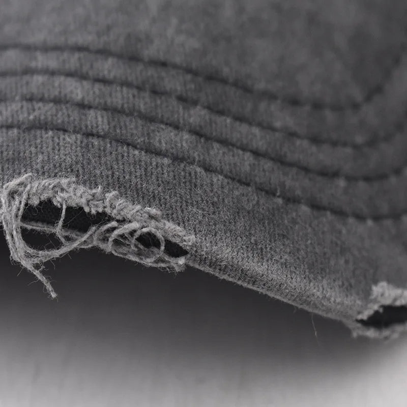 Distressed Baseball Cap – Vintage Washed Dad Hat for Men & Women