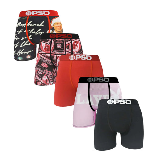 5Pcs Trendsetter! Men's briefs with a statement print for a unique look