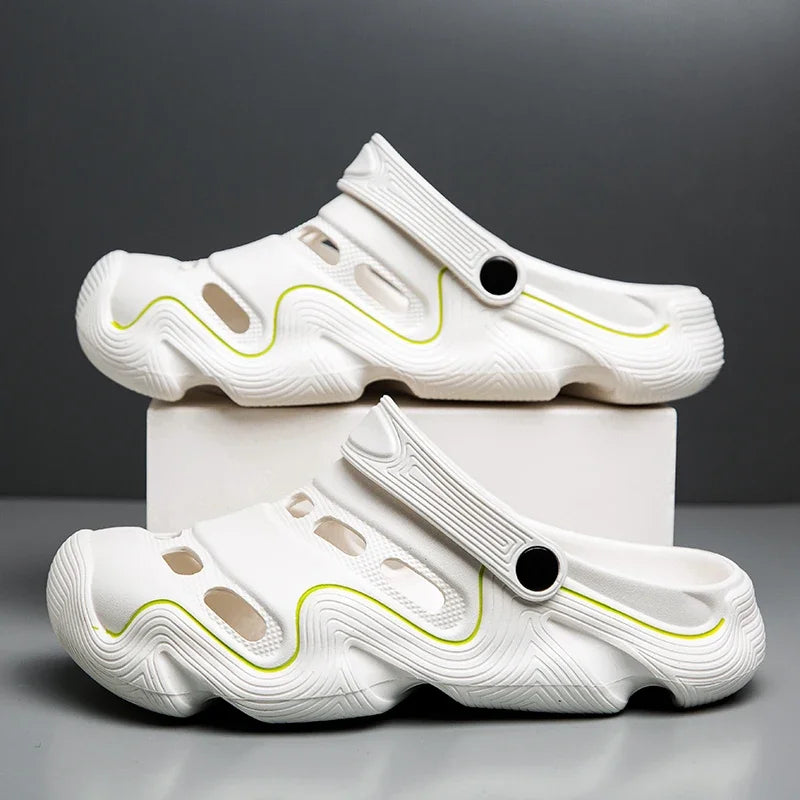 2025 Men Shoes Slippers Men Garden Flat Sandals Platform Sandals Man Summer Sandals Male Sneakers Outdoor Flip Flops Home Clogs
