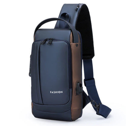 Men's Anti-Theft Chest Bag — USB Charging Crossbody Sling Pack