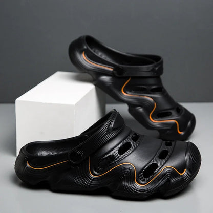 2025 Men Shoes Slippers Men Garden Flat Sandals Platform Sandals Man Summer Sandals Male Sneakers Outdoor Flip Flops Home Clogs