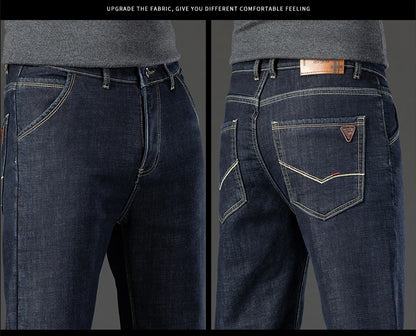 High Quality Men Fleece Jeans