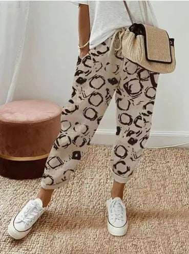 Women’s Casual Striped Ankle Pants