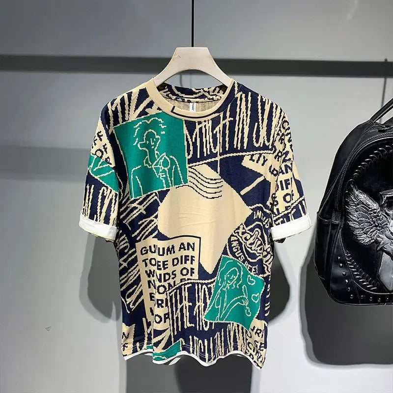 GEOMETRIC CONTRAST/ summer Tee