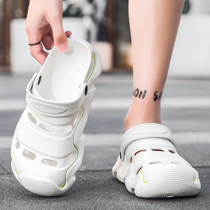 2025 Men Shoes Slippers Men Garden Flat Sandals Platform Sandals Man Summer Sandals Male Sneakers Outdoor Flip Flops Home Clogs