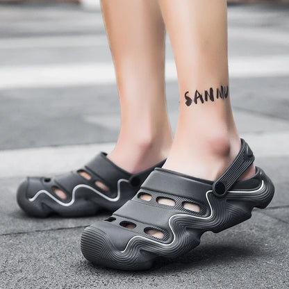 2025 Men Shoes Slippers Men Garden Flat Sandals Platform Sandals Man Summer Sandals Male Sneakers Outdoor Flip Flops Home Clogs