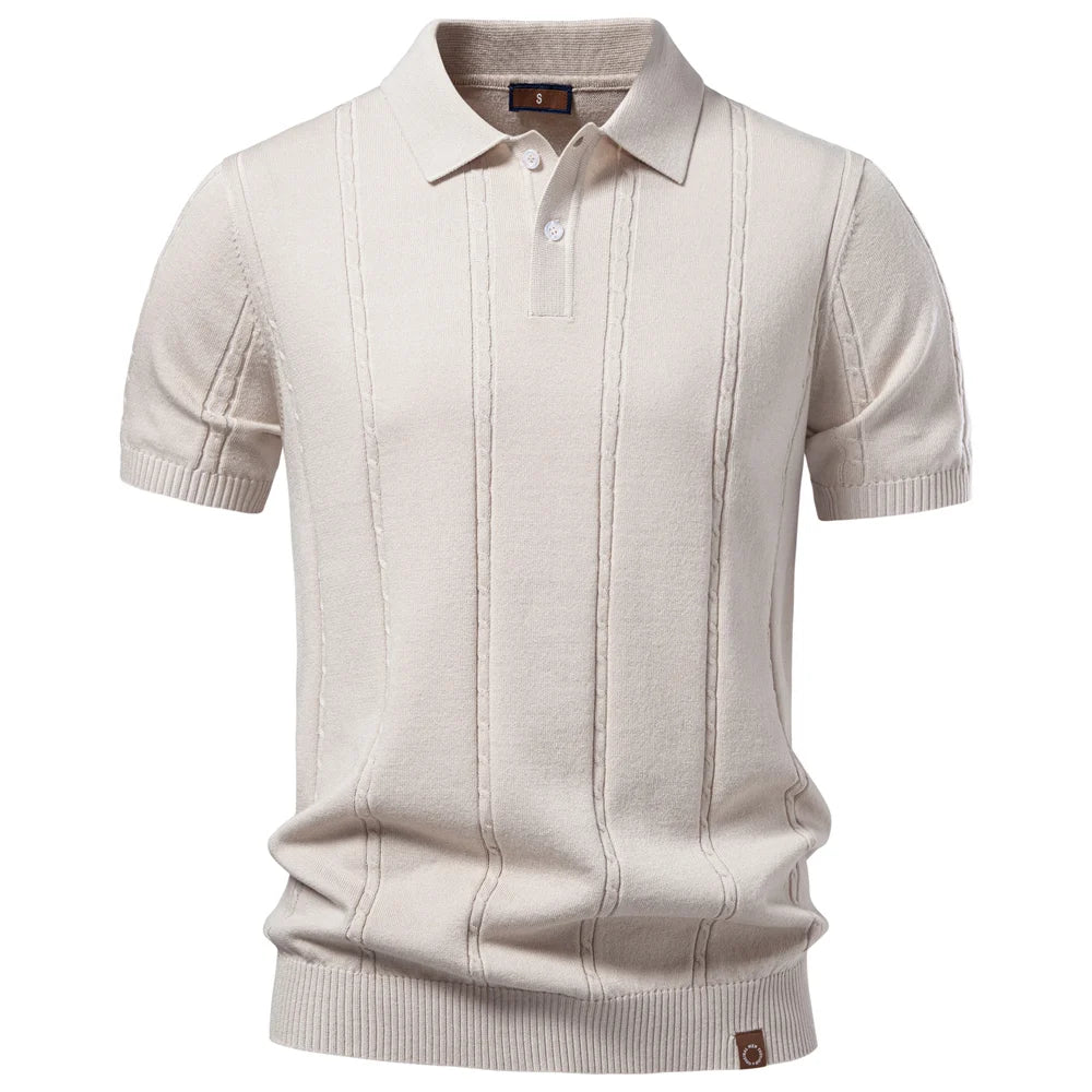 Riviera Knit Polo – Premium Summer Essential