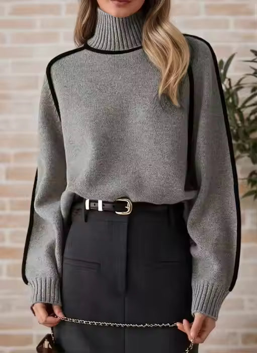 Half High Collar Women's Turtleneck Sweater