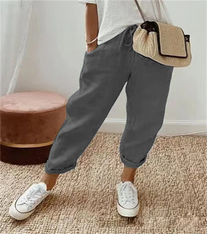 Women’s Casual Striped Ankle Pants