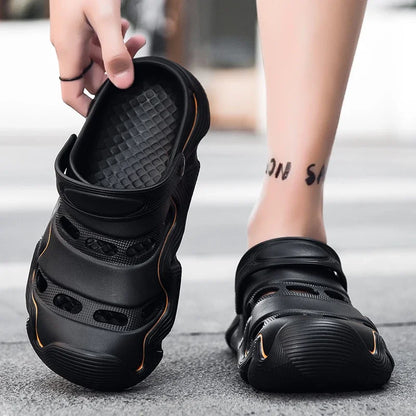 2025 Men Shoes Slippers Men Garden Flat Sandals Platform Sandals Man Summer Sandals Male Sneakers Outdoor Flip Flops Home Clogs