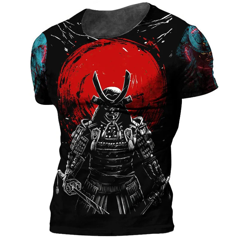 Samurai Oversized Cotton Punk T-Shirt