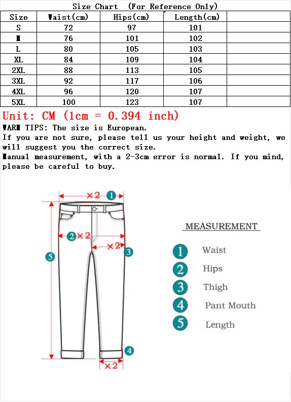 Men's Casual Straight Leg Denim Jeans