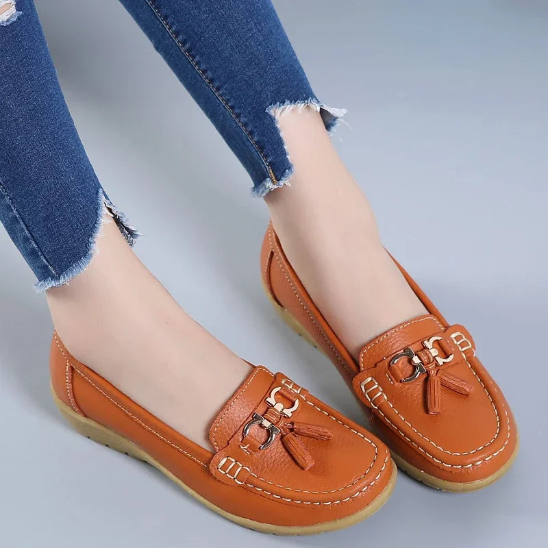 Slip-On Loafers Ballet Flats Casual Moccasins