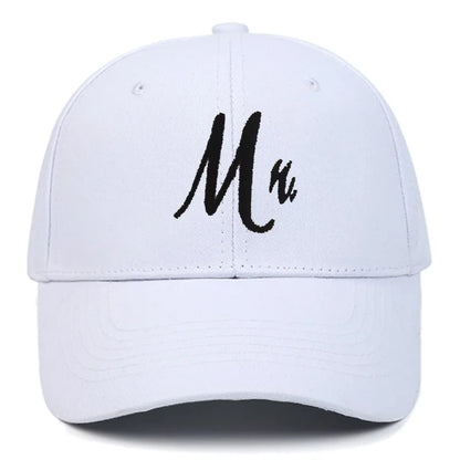 Mom & Dad Embroidered Baseball Caps – Couples Gift Set