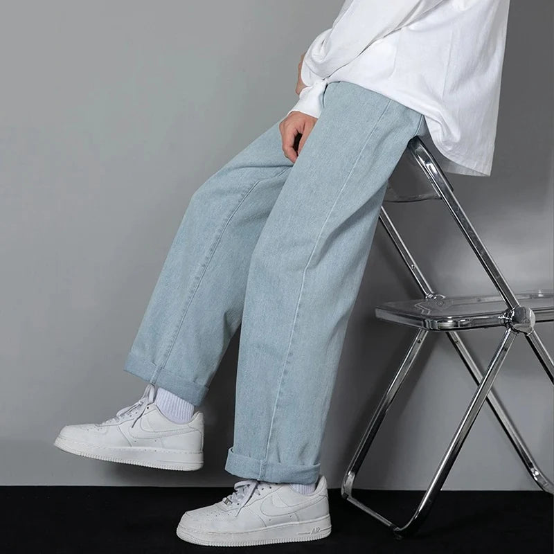 Men's Casual Straight Leg Denim Jeans