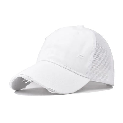 Distressed Baseball Cap – Vintage Washed Dad Hat for Men & Women