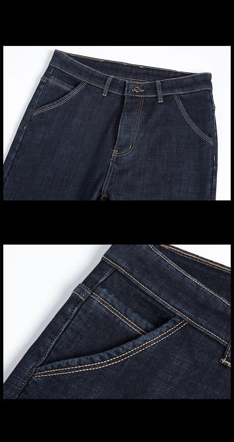 High Quality Men Fleece Jeans