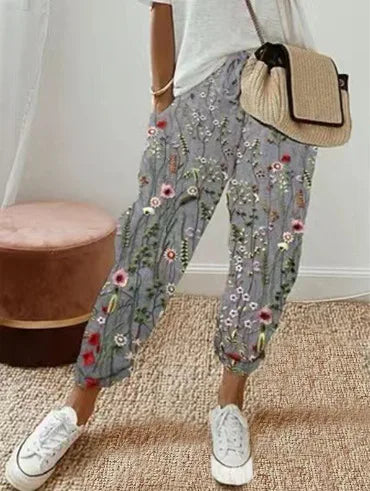 Women’s Casual Striped Ankle Pants