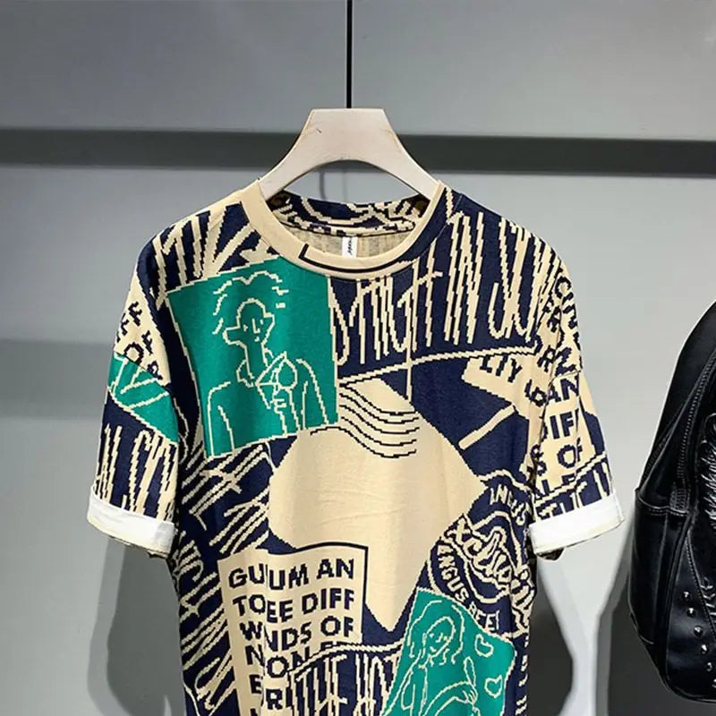 GEOMETRIC CONTRAST/ summer Tee