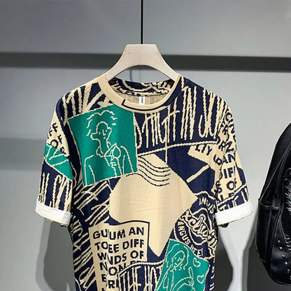 GEOMETRIC CONTRAST/ summer Tee