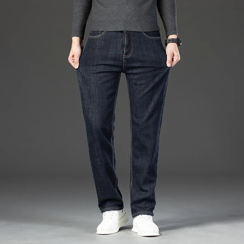 High Quality Men Fleece Jeans