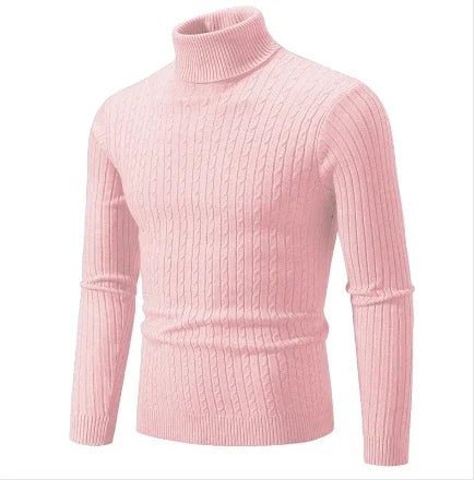 Men's High Neck Knitted Sweater