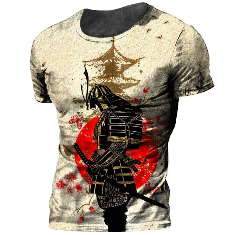 Samurai Oversized Cotton Punk T-Shirt