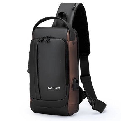 Men's Anti-Theft Chest Bag — USB Charging Crossbody Sling Pack