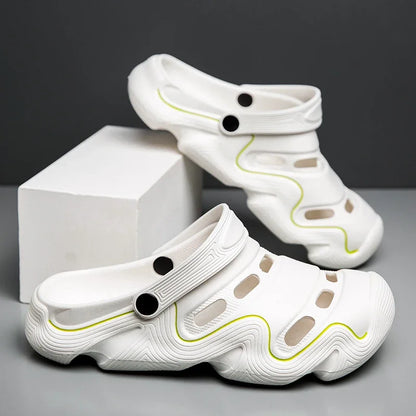 2025 Men Shoes Slippers Men Garden Flat Sandals Platform Sandals Man Summer Sandals Male Sneakers Outdoor Flip Flops Home Clogs