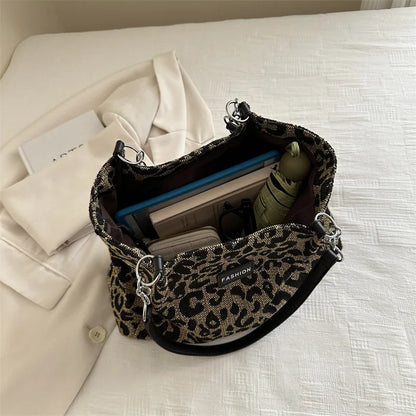 Sac Léopard - Vintage Leopard Print Tote Bag