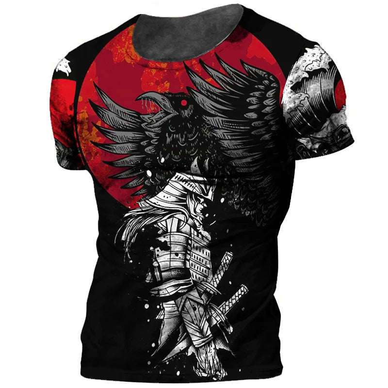 Samurai Oversized Cotton Punk T-Shirt