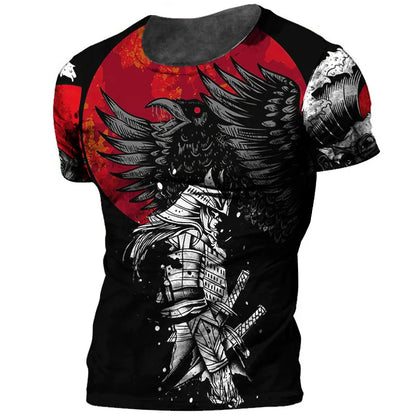 Samurai Oversized Cotton Punk T-Shirt