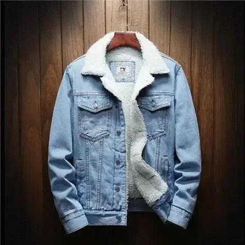 Warm Padded Denim Jacket