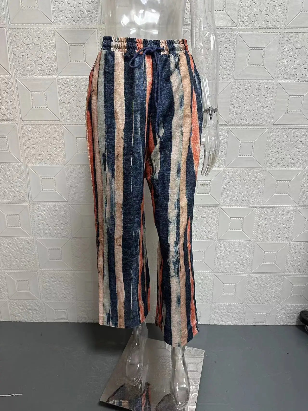 Women’s Casual Striped Ankle Pants