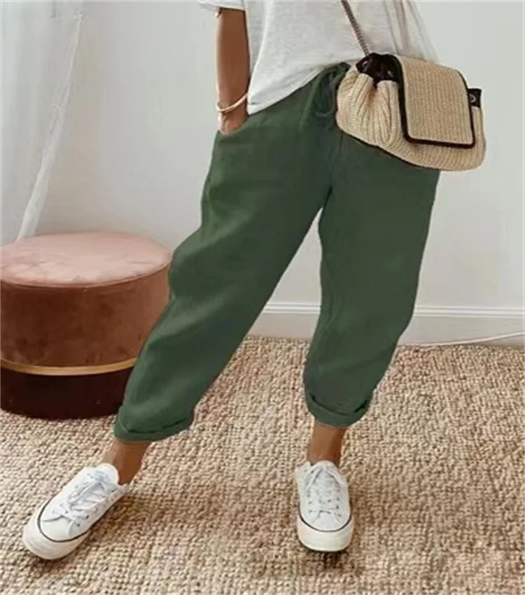 Women’s Casual Striped Ankle Pants