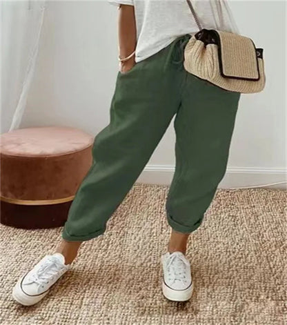 Women’s Casual Striped Ankle Pants