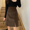 College Style Corduroy Skirt