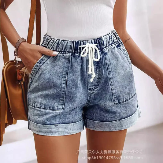 Light Blue Denim Shorts