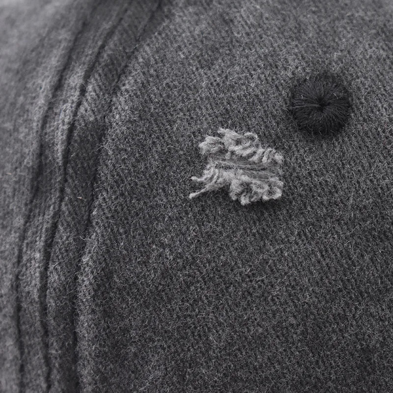 Distressed Baseball Cap – Vintage Washed Dad Hat for Men & Women
