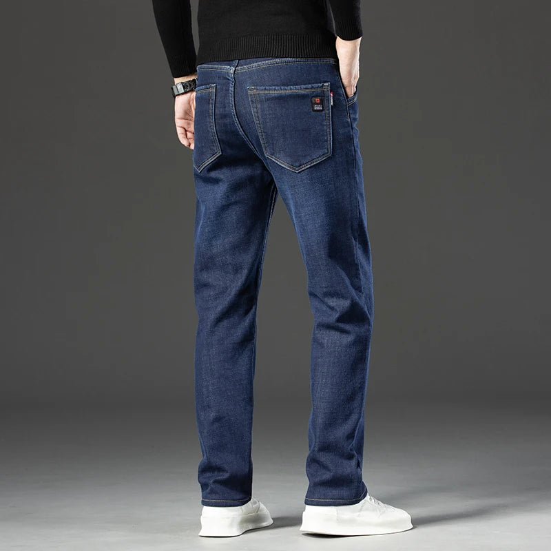High Quality Men Fleece Jeans