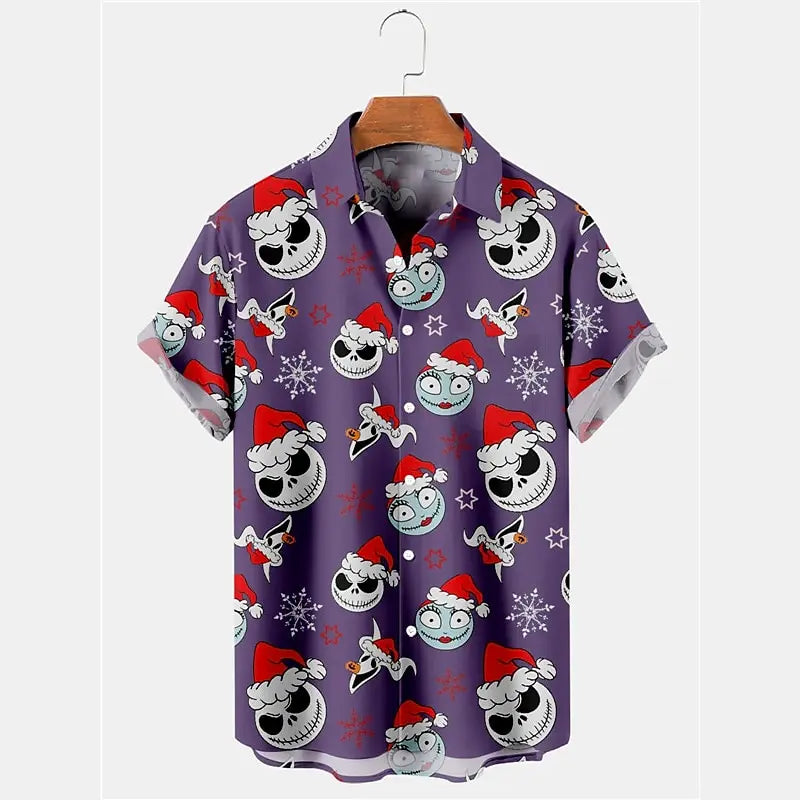 Skull Gothic Short Sleeve Shirt