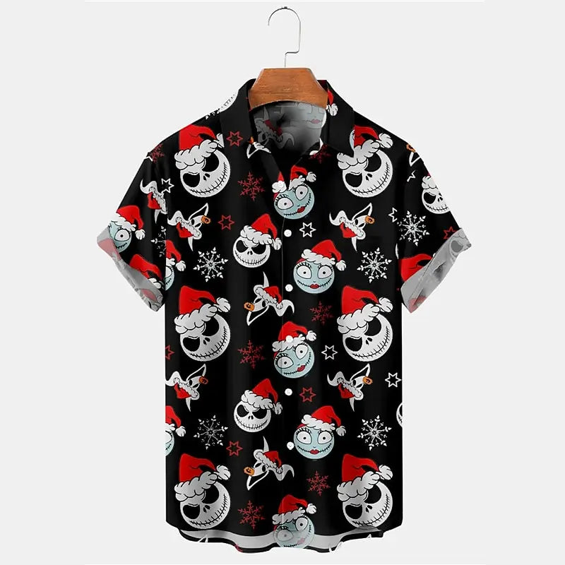 Skull Gothic Short Sleeve Shirt