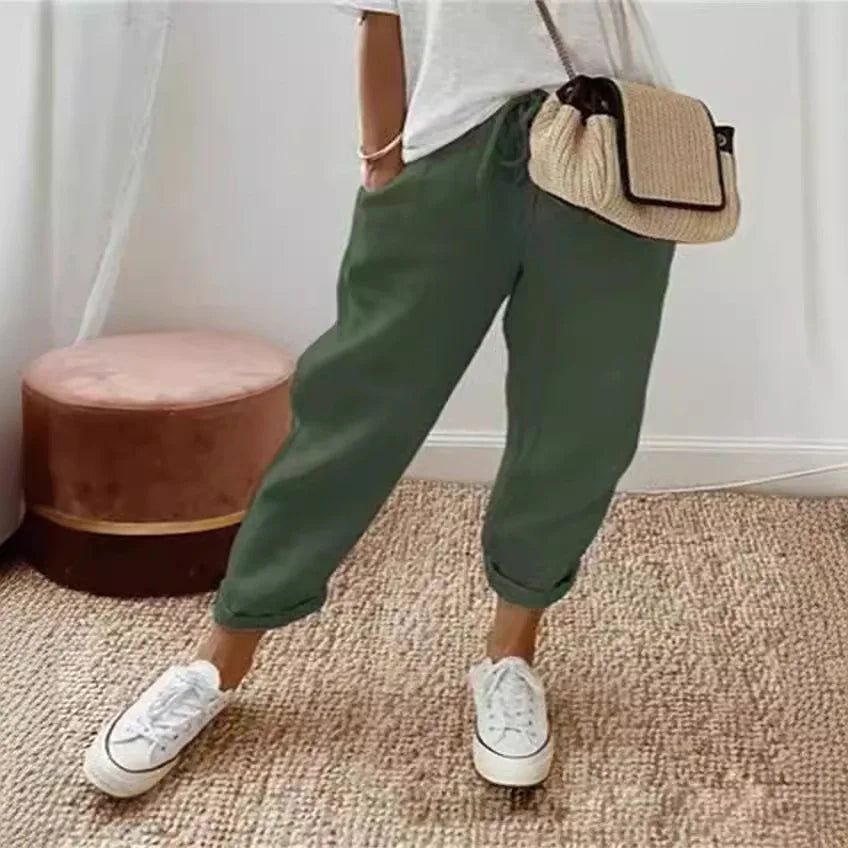 Women’s Casual Striped Ankle Pants