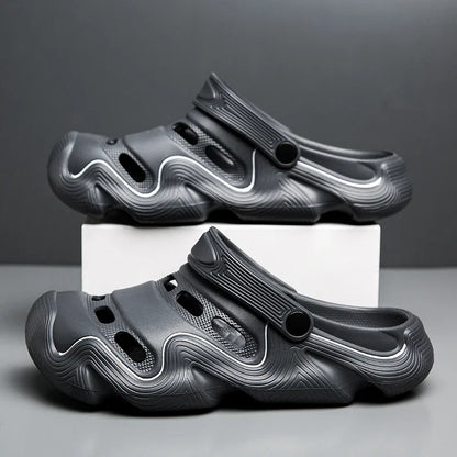 2025 Men Shoes Slippers Men Garden Flat Sandals Platform Sandals Man Summer Sandals Male Sneakers Outdoor Flip Flops Home Clogs