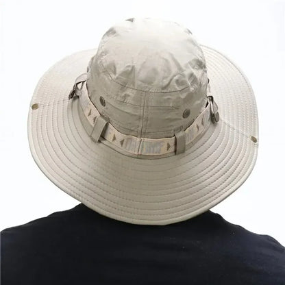 Men’s Summer Bucket Hat – UV Protection, Wide Brim, Mesh Design