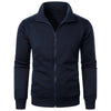 Men's Casual Sports Zipper Stand Collar Hoodie