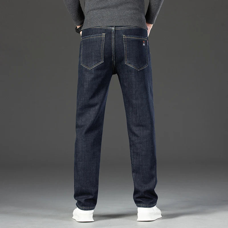 High Quality Men Fleece Jeans