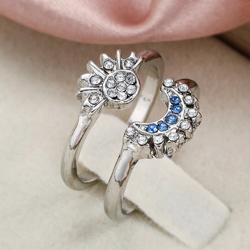 2pc Summer Couple Rings Set