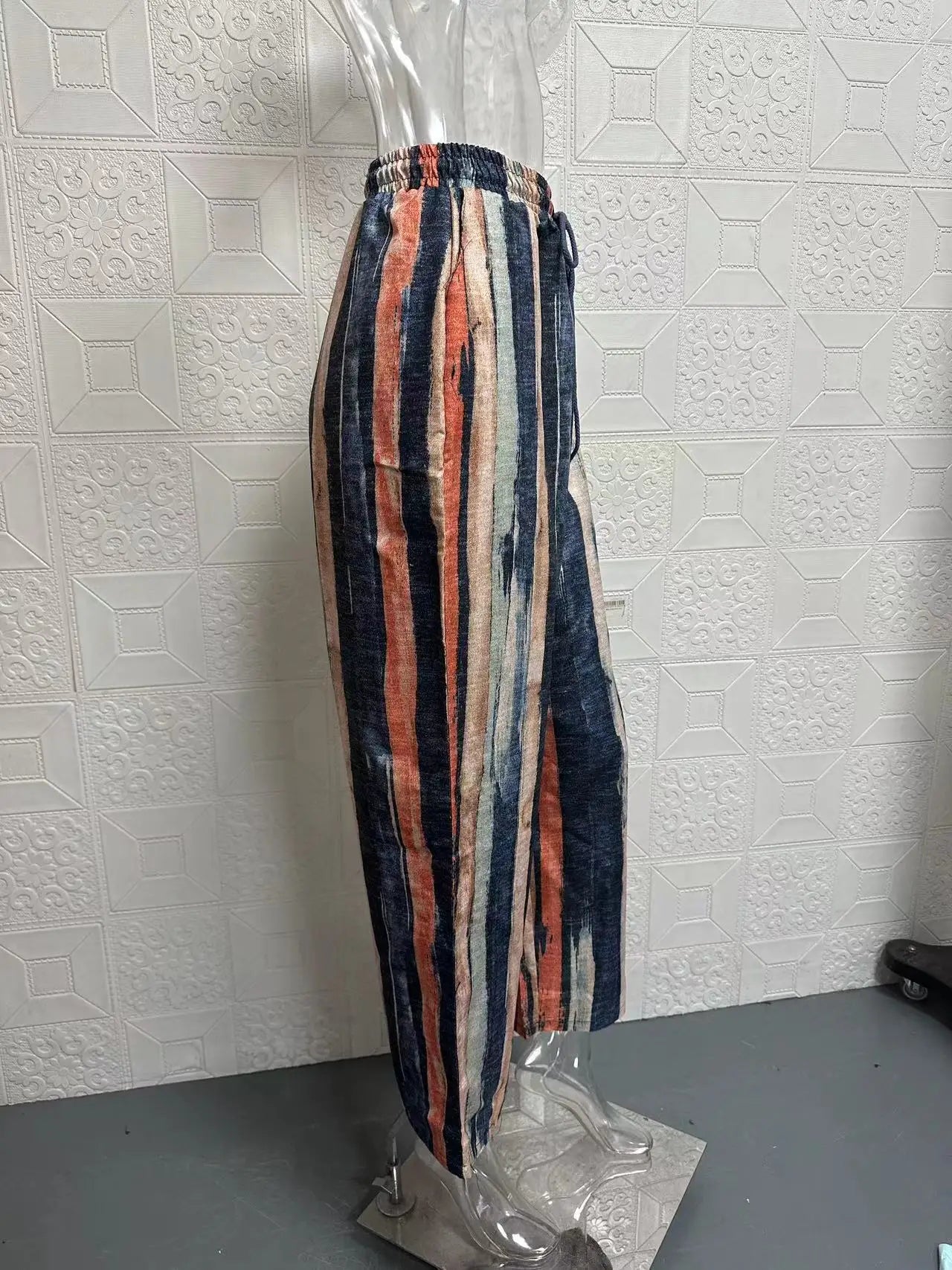 Women’s Casual Striped Ankle Pants